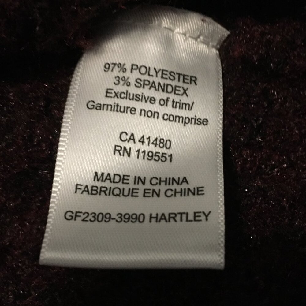 Gentle Fawn Hartley Textured Knit Sweater | Merlot Burgundy | Size Small - Picture 11 of 16